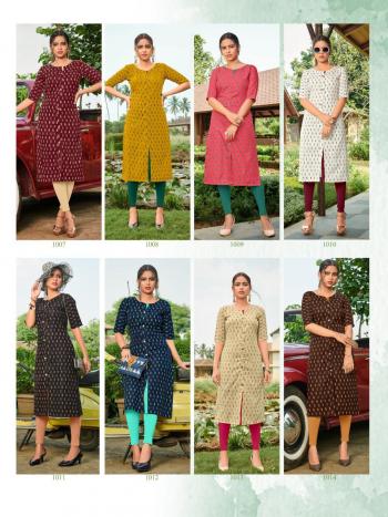 Kanika Slub Ikkat vol 2 Daily wear kurtis wholesaler