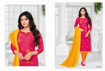 Kapil tex Apple vol 4 South Cotton Churidar dress material