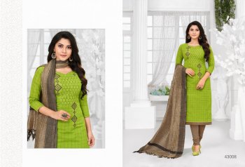 Kapil tex Apple vol 4 South Cotton Churidar dress material