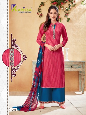 karissa paalav Kurtis with palazzo and Dupatta Wholesaler