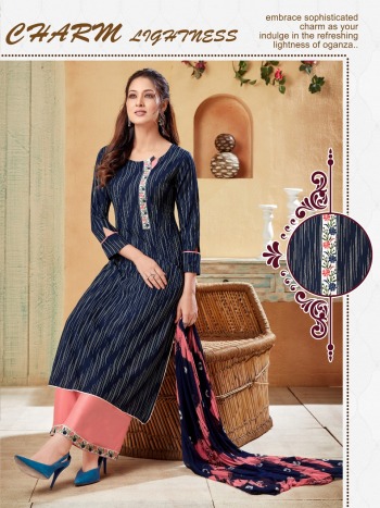 karissa paalav Kurtis with palazzo and Dupatta Wholesaler