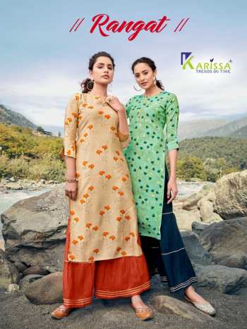 Karissa-Rangat-Masline-Modal-Silk-kurtis-with-Sharara-wholesaler-Price-1