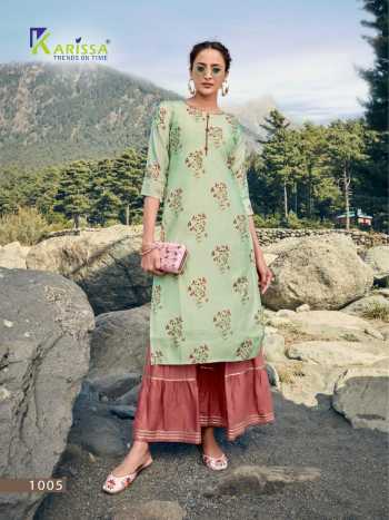 Karissa-Rangat-Masline-Modal-Silk-kurtis-with-Sharara-wholesaler-Price-2