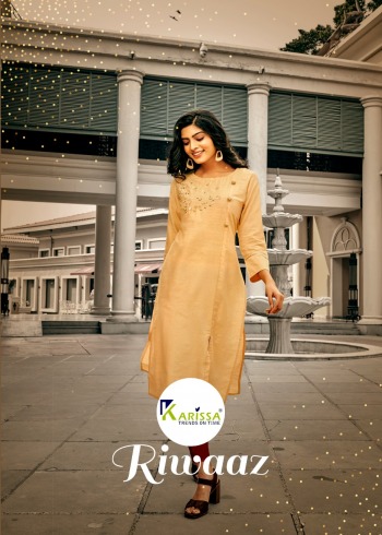 karissa Riwaaz Slub Silk kurtis wholesaler