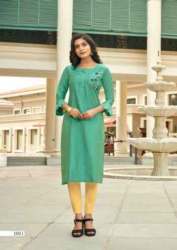 karissa Riwaaz Slub Silk kurtis wholesaler