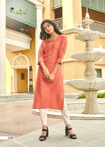 karissa Riwaaz Slub Silk kurtis wholesaler