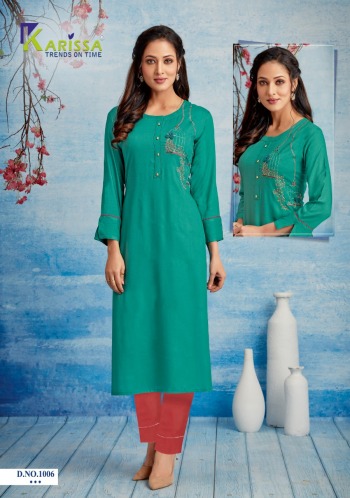 Karissa Rosemarry kurtis with pant catalog wholesaler