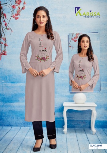 Karissa Rosemarry kurtis with pant catalog wholesaler