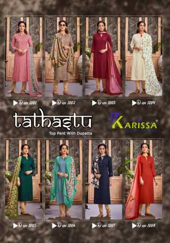 Karissa tathastu Rayon kurtis with Dupatta