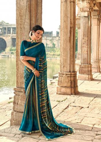 Kashvi Fiza Georgette Casual wear Saree wholesaler