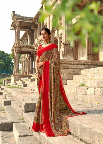 Kashvi Fiza Georgette Casual wear Saree wholesaler