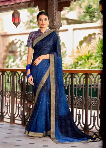 Kashvi Gulmohar georgette Gold Zari Party wear Saree wholesaler