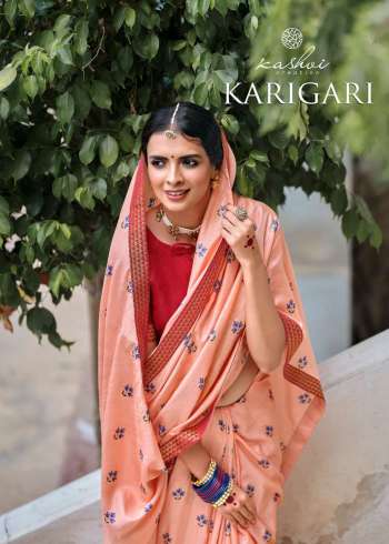 Kashvi Karigiri Vichitra Jari saree catalog wholesaler