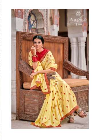 Kashvi Karigiri Vichitra Jari saree catalog wholesaler