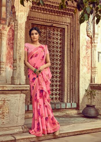 Kashvi Orchid Georgette Daily wear Saree wholesaler