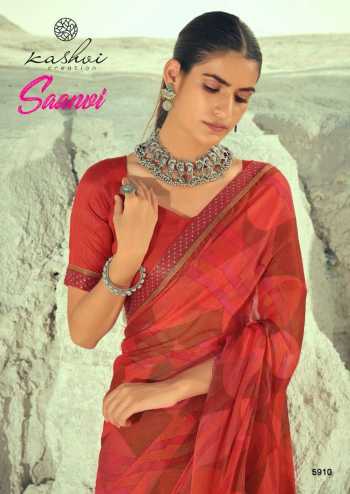 Kashvi Saanvi Chiffon Saree catalog wholesaler