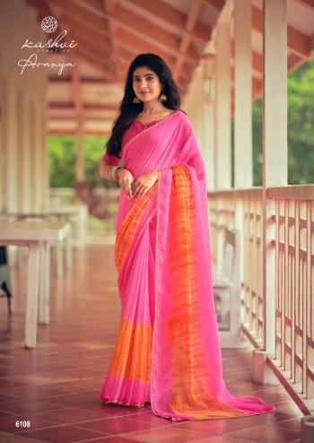 Kasvi Aranya Chiffon Saree buy wholesale Price