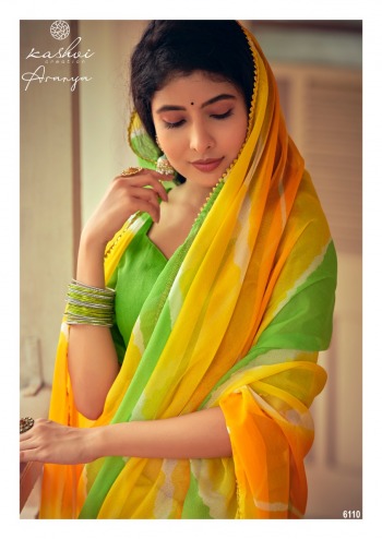 Kasvi Aranya Chiffon Saree buy wholesale Price