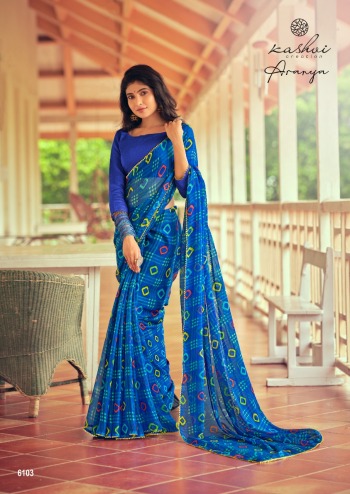 Kasvi Aranya Chiffon Saree buy wholesale Price