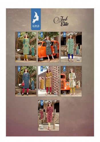 Kaya Just Elite Rayon kurtis catalog wholesaler