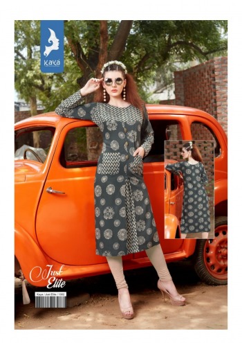 Kaya Just Elite Rayon kurtis catalog wholesaler