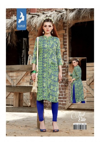 Kaya Just Elite Rayon kurtis catalog wholesaler