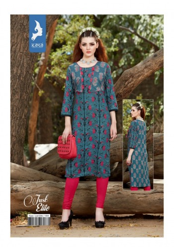 Kaya Just Elite Rayon kurtis catalog wholesaler