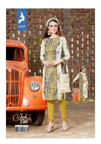 Kaya Just Elite Rayon kurtis catalog wholesaler