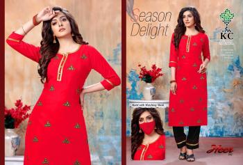 KC Heer vol 3 kurtis with Pant catalog wholesaler