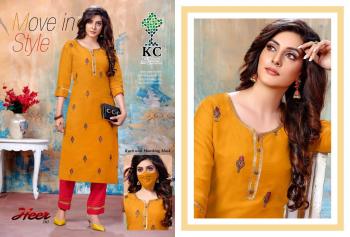 KC Heer vol 3 kurtis with Pant catalog wholesaler