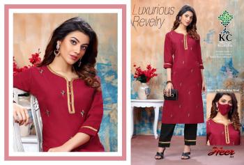 KC Heer vol 3 kurtis with Pant catalog wholesaler