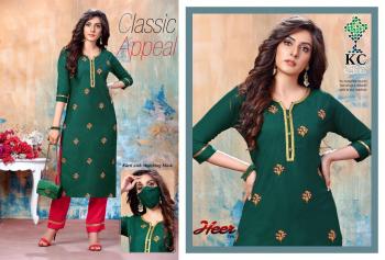 KC Heer vol 3 kurtis with Pant catalog wholesaler