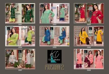 KC Muskan vol 2 Rayon kurtsi with Palazzo wholesaler