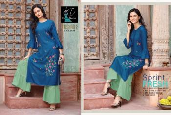 KC Muskan vol 2 Rayon kurtsi with Palazzo wholesaler