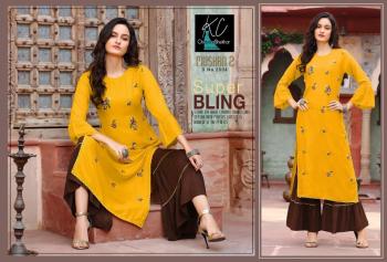 KC Muskan vol 2 Rayon kurtsi with Palazzo wholesaler