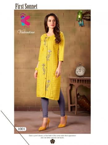 Kersom Velentine Cotton Casula wear kurtis wholesaler