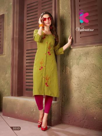 Kersom Velentine Cotton Casula wear kurtis wholesaler