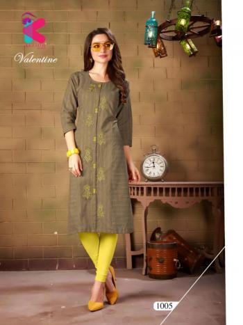 Kersom Velentine Cotton Casula wear kurtis wholesaler