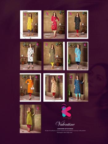 Kersom Velentine Cotton Casula wear kurtis wholesaler