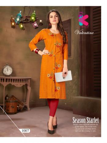 Kersom Velentine Cotton Casula wear kurtis wholesaler