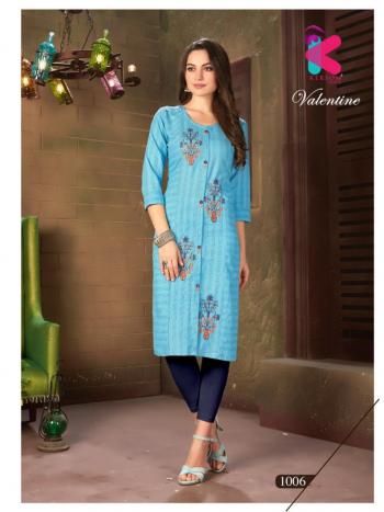 Kersom Velentine Cotton Casula wear kurtis wholesaler