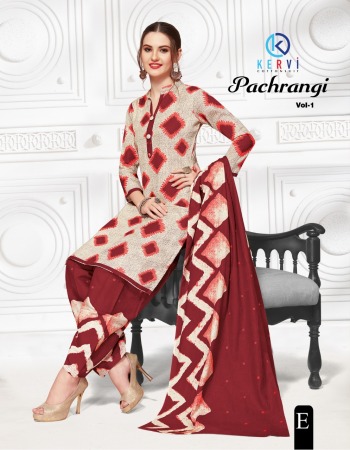 Kervi pachrangi vol 1 Cotton Dress material catalog