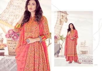 Kesar kaani jam Satin Karachi Print Salwar kameez