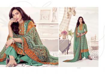 Kesar kaani jam Satin Karachi Print Salwar kameez