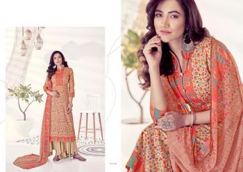 Kesar kaani jam Satin Karachi Print Salwar kameez