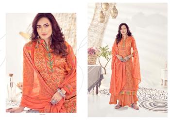 Kesar kaani jam Satin Karachi Print Salwar kameez