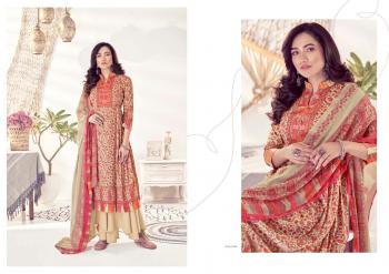 Kesar kaani jam Satin Karachi Print Salwar kameez