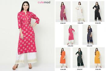 Kesari Export cutemad vol 3 kurtis with palazzo