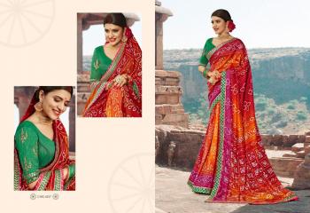 Kessi Bandhej vol 12 Georgette Saree wholesaler