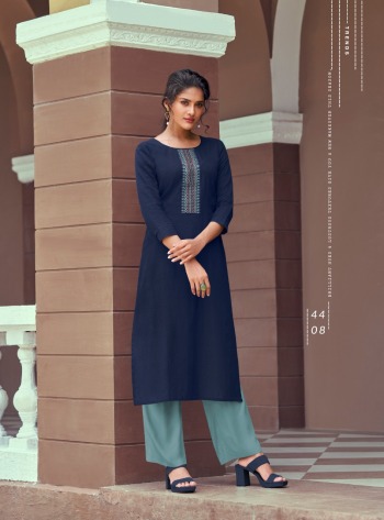 Kessi Runway Rayon kurtis with palazzo wholesale Price